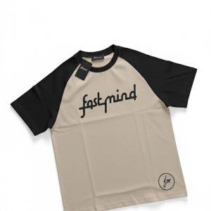 FAST MIND TEE BROWN ON BLACK